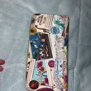 Colorful Travel-Themed Wallet